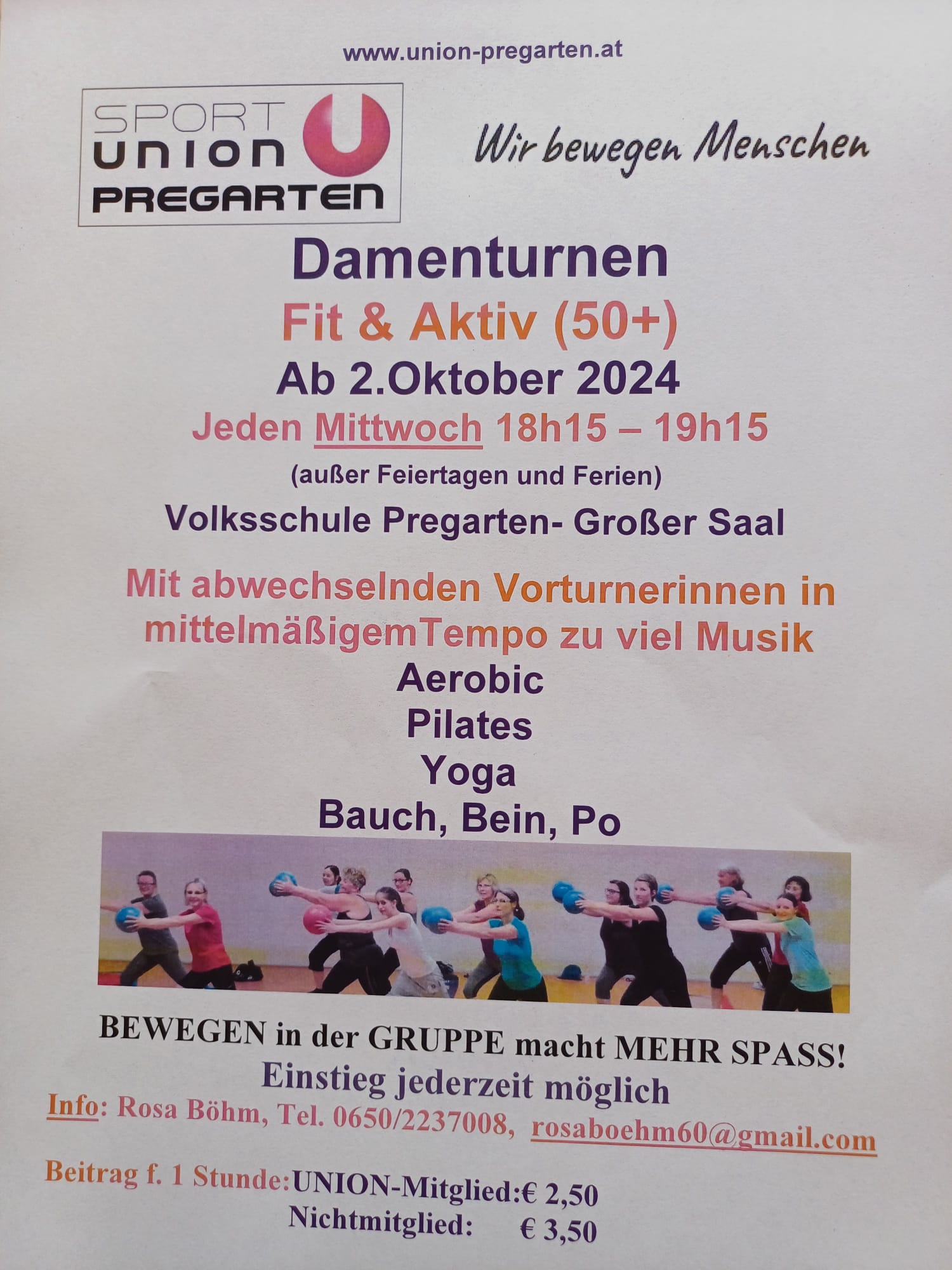 Damenturnen Fit & Aktiv (50+)