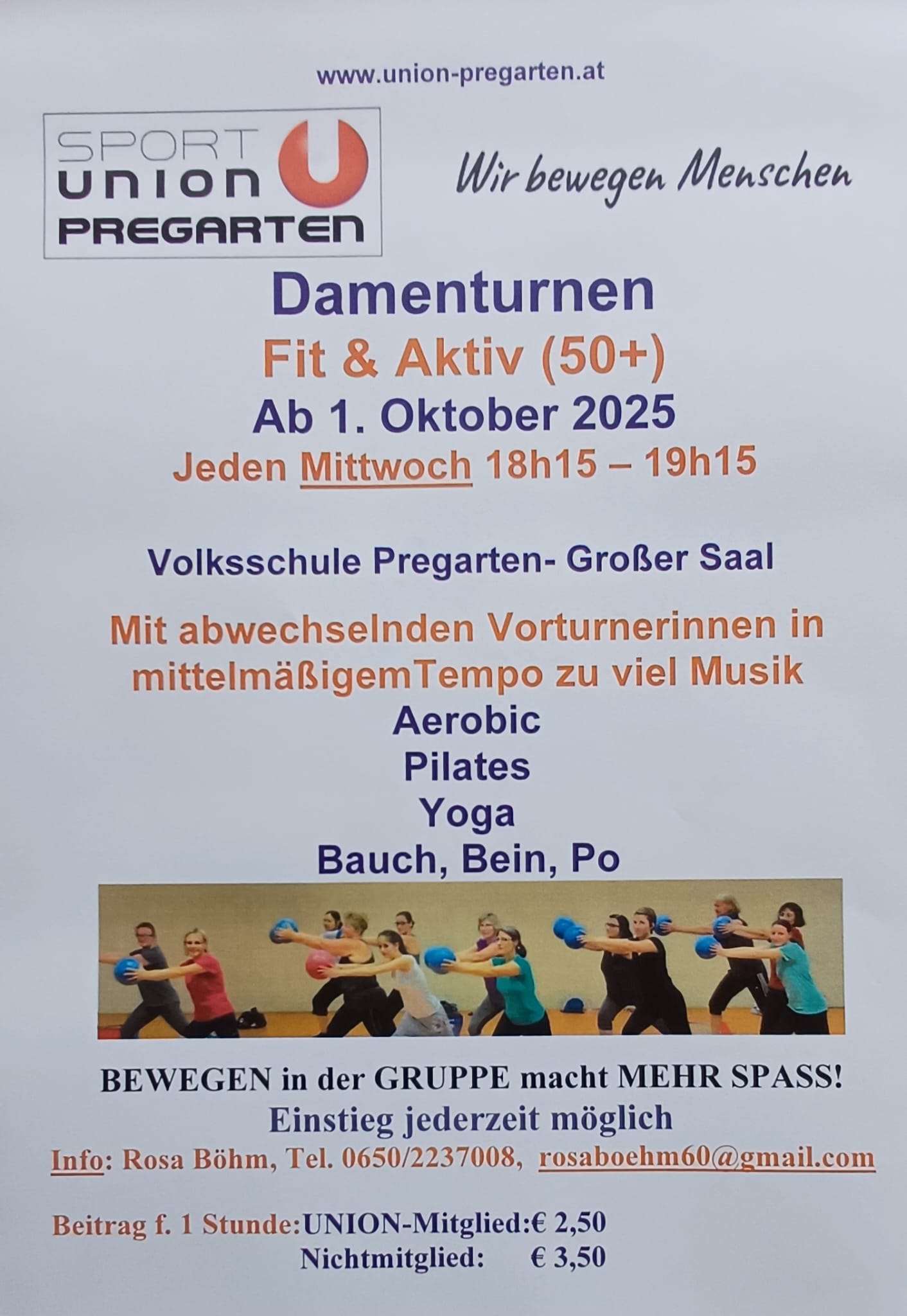 Damenturnen Fit & Aktiv (50+)