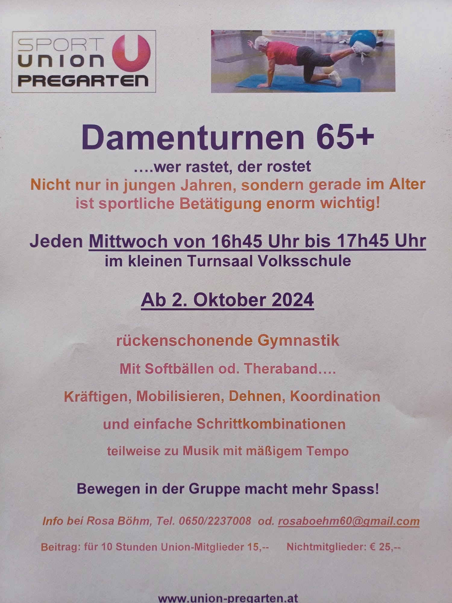 Damenturnen 65+